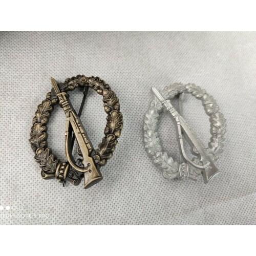 GERMAN ARMY WW2 1957 Type German Infantry Assault Badge MEDAL 2PCS