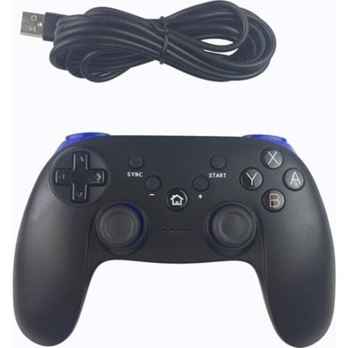 Dual Analog Wireless Bluetooth Classic Remote Controller Pro Gamepad with USB Cable and 400mAh Battery for Nintend Wi iU Console