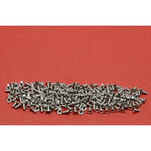 ChengHaoRan White flat Head Laptop Steel Machine Screw Cell Phone M1.4x2.5mm Micro Screws Repair,LS-010