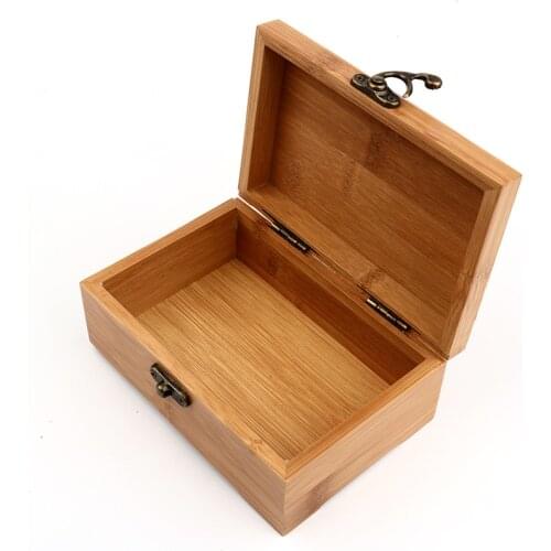 Customized wooden bamboo casket laser printing Organizer Case Storage Boxes Jewelry Box Household Storage Gift Box Home ZSN-L