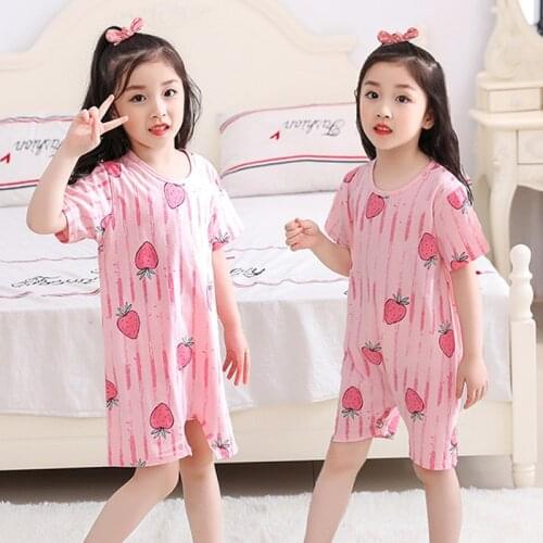 Childrens Nightdress Girls' Cotton Childrens Baby Family Matching Outfits Children Clothing Girls Blanket Sleeper Pajama Set