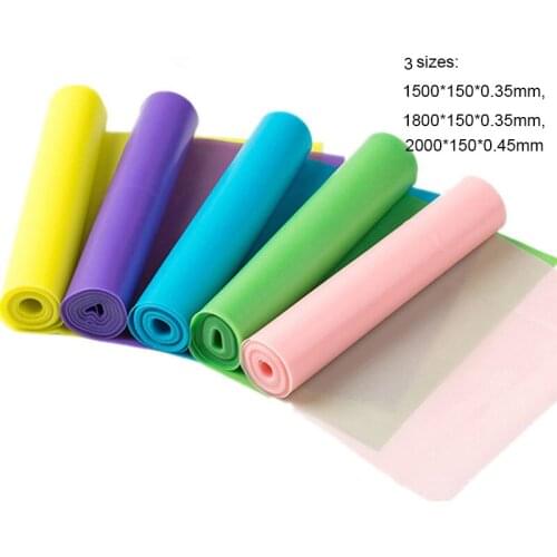 Fitness Exercise Resistance Bands Rubber Yoga Elastic Band 150Cm -200CM Resistance Band Loop Rubber Loops for Gym Training Belts