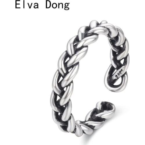 Женские серебряные кольца Elva Dong China At AliExpress