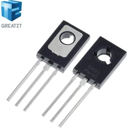 GREATZT 10PCS/Lot Triode Transistor D882 2SD882 3A/40V TO-126 NPN Power Triode New Original