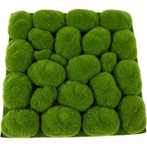 10pcs/Pack Green Artificial Moss Fake Plants Foam Stones Grass Home Garden Decoration DIY Stone Moss Creative Crafts Ornament