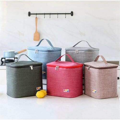 Insulated Collapsible Cooler Lunch Bag Hot And Cold Food Transport Soft Cooler For Beach Picnic Camping Bag