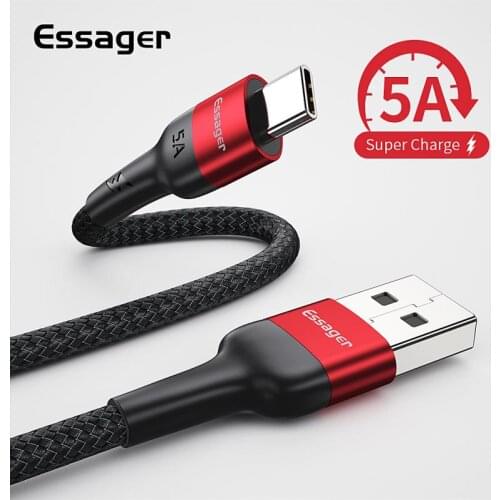 0.3M 1M 2M 5A Quick Charging Cable Type C Plug Charging USB C Charger Line Cord For Xiaomi Huawei Samsung Charger Adapter