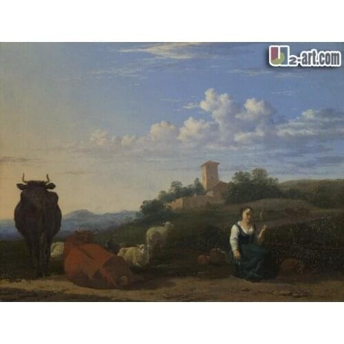 Canvas Prints (Karel Dujardin) Free shipping picture wall art on canvas decorative painting for living room Classical-075
