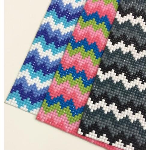 Square-shape Black / Blue / Pink Colorful Glass Crystal Net Jewelry Accessories & Findings Jewellery Beads