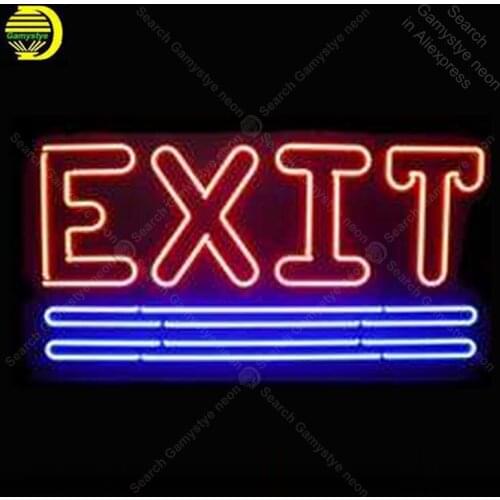 Neon Sign for Exit Neon Bulbs point Acade decor Love Display Beer Express shop Neon Light up wall Neon Signs for Room Letrero