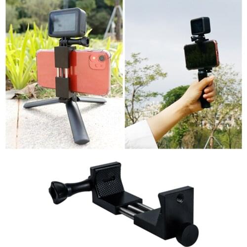 Tablet Base Lazy Mobile Phone Bracket Tripod Phone Holder 1/4 Screw Adapter with Thumb Screw for GoPro Action Camera