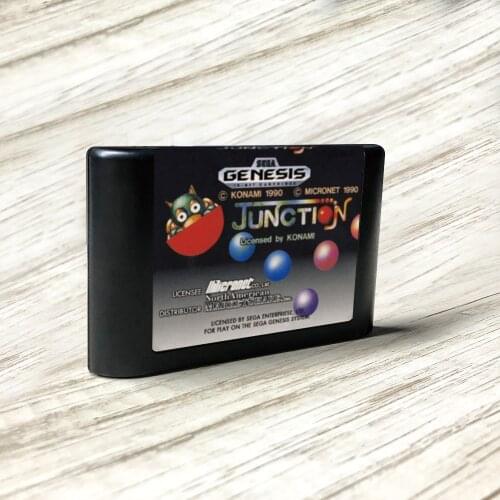 Junction - USA Label Flashkit MD Electroless Gold PCB Card for Sega Genesis Megadrive Video Game Console