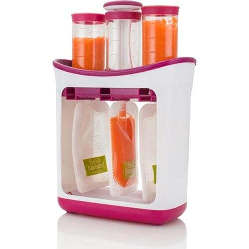 Squeeze Food Station Baby Food Organization Storage Containers Baby Food Maker Set Fruit Puree Packing Machine