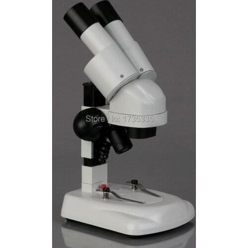 20X Mini Portable Pocket Binocular Stereo Microscope TSM-03LED