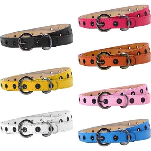 Hot Selling Multi-Color Children PU leather Belts Kids Waistband Classic Boys Girls Leisure Waist Strap Belts W3