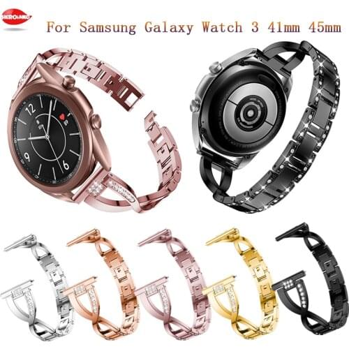20 22mm Milanese Strap For Samsung Galaxy Wacth 3 41mm 45mm Galaxy 42mm Active 2 40mm 44mm Bracelet Stainless Steel Watch Straps