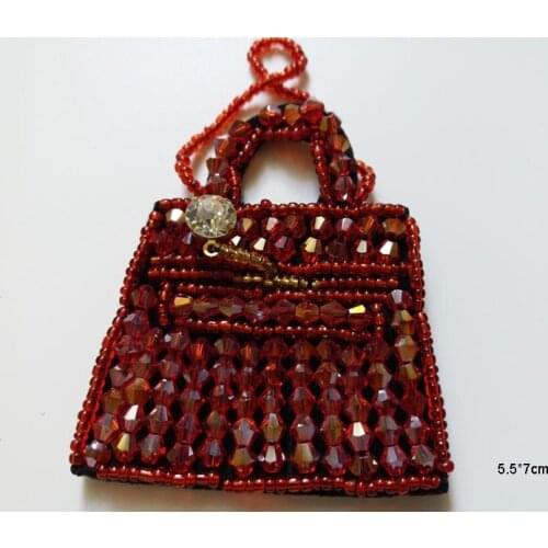 1pc high grade Rhinestone applique bag Sequin patches for Clothing Sewing on Beading Applique decorative parches for clothes bag