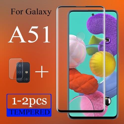 Protective case on for samsung galaxy a51 a 51 galaxya51with camera glass lens cam protection sansumga51 glas 51a cover 1-2pcs
