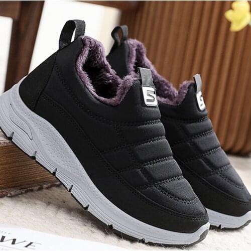 Women Snow Boots Winter Shoes Ladies Casual Fur Hook Loop Non Slip Sneakers New Casual Fashion Footwear Waterproof Flats Shoes