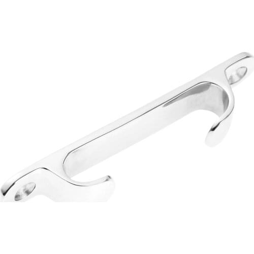 1Pc 5 Inch 125mm Marine 316 Stainless Steel Straight Fairlead Bow Chock Boat Sailing Line Cleat Boats Accessories Silver color