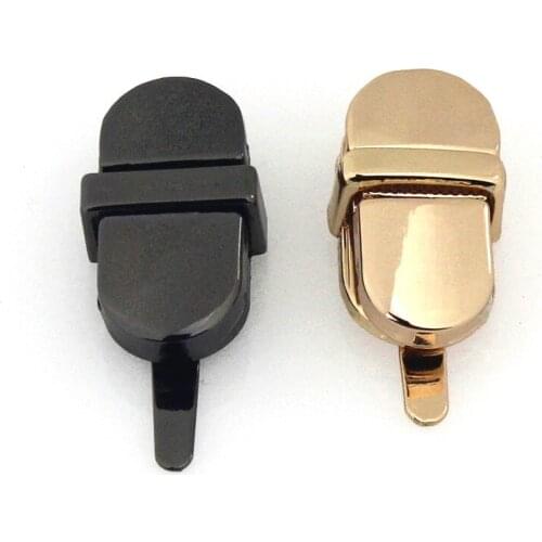 1pcs Metal Mini Tongue Lock Fashion Cute Push Lock For DIY Handbag Bag Purse Luggage Hardware Closure Bag Parts Accessories