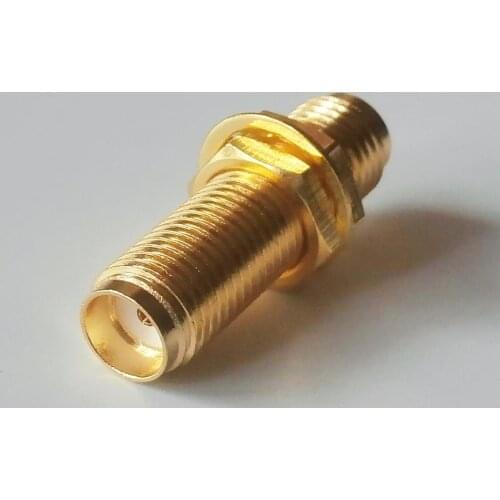 10 Pcs High-quality RF Connector Socket SMA Female To SMA Female Plug With O-ring Bulkhead Panel Mount Nut SMA 2 Dual Female