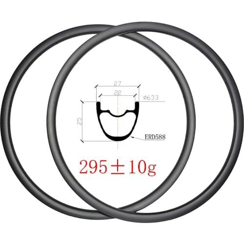 295g 29er MTB XC 27mm wide Hookless tubeless carbon rims 24H 28H 32H UD 3K 12K matte glossy Crosscountry mounatian 29in wheelset