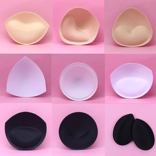 3pair Sponge Bra Pads Women Intimates Accessories Swimsuit Breast Push Up Bra Breast Enhancer Removeable Bra Insert Chest Cup