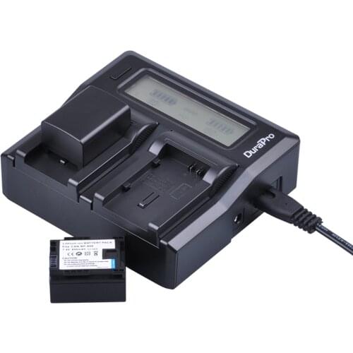1pc BP-808 BP808 BP 808 Battery + LCD Quick Charger For Cannon BP-808 BP808 BP-809 BP819 BP827 FS300 FS100 XA10 VIXIA HG20 HG21
