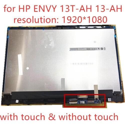 Free shipping 13.3'' replacement For HP X360 Envy 13 AH 13-ah 13t-ah series LCD Touch Screen Assembly 13-ah0029tu with frame