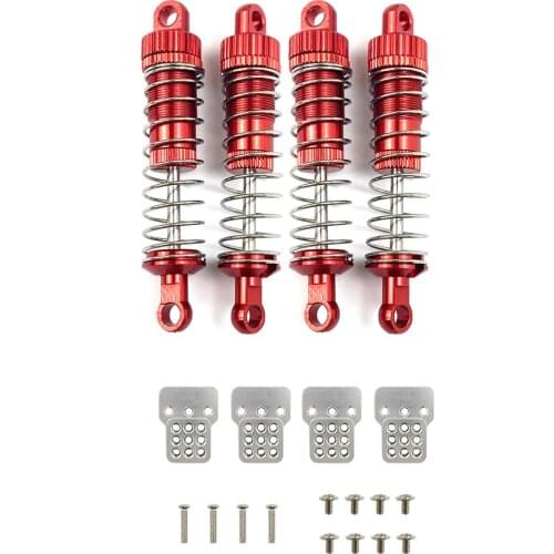 4Pcs Metal Hydraulic Shock Absorber Oil Damper for WPL C14 C24 C34 C44 MN Model D90 D91 99 99S Hs 18311 18312 RC Car
