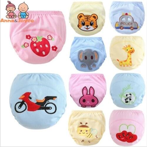 30pc/lot 3 Layers Baby Training Pants Boys Girls Diapers Reusable Nappy Washable Diapers Ten Designs Size100 Suit 14--17kg