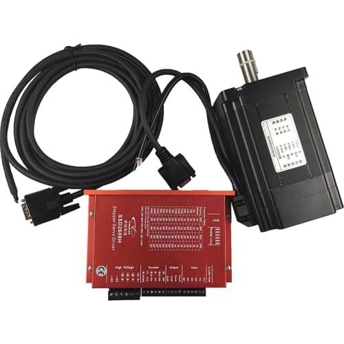 YAKO 2-phase closed loop stepper sevro motor YK286EC118A1+SSD2608H driver 8.2N.m Nema34 Stepper servo motor and driver