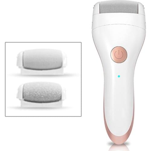 2 In 1 Electric Callus Remover Electric Foot File Callus Dead Skin Remover Pedicure Tool with Light for Dry Feet Cracked Heels
