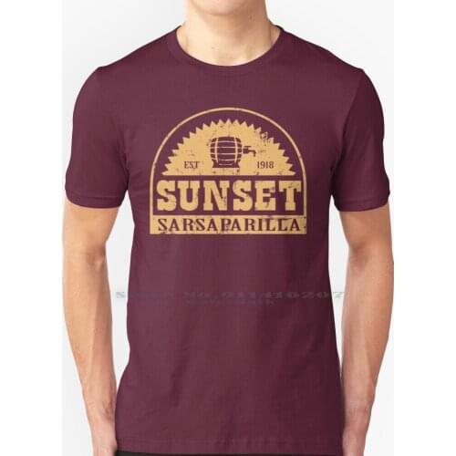 Sunset Sarsaparilla T Shirt 100% Pure Cotton Sunset Sarsaparilla Nuka Cola Commonwealth Ncr New California Republic New Vegas