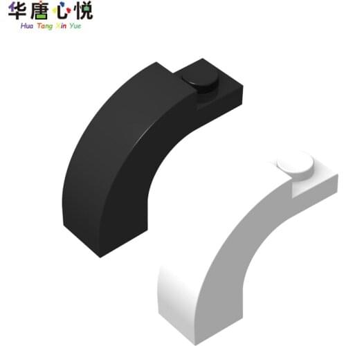 MOC Accessories Series 6005 1x3x2 Curved Brick 20PCS/Set Special Bricks Parts Building Blocks Kid Gifts City Accessory Model Kit