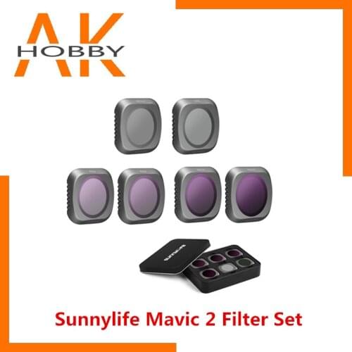Sunnylife Mavic 2 Pro Camera Lens Filter Set ND8/16/32/64 UV CPL ND8/16/32/64 Filters Kit for DJI Mavic 2 Pro Filter Accessories