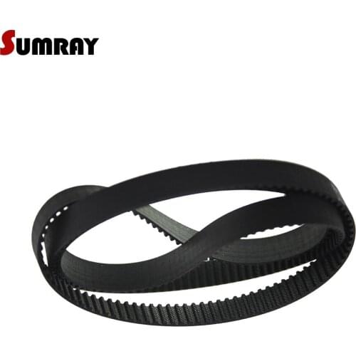 SUMRAY S3M Timing Belt 3M-1005/1056/1110/1188/1245/1263/1290/1500mm Motor Drive Belt 10/15mm width Toothed Belt for Automobiles