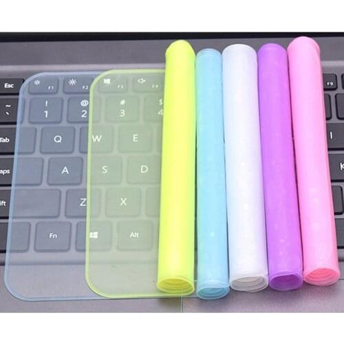 Universal Laptop Cover Keyboard Skin Dustproof Waterproof Soft Silicone Protector Generic for Macbook 12-14 inch and 15-17 inch