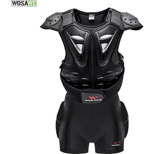 WOSAWE Ski Chest Armor Hips Protector for 4-16 Children Kids Back Guard Bike Armor Gear Bicycle Snowboard Roller Hockey Clothes