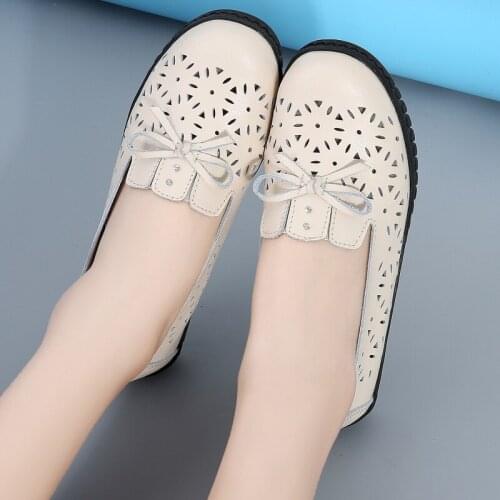 Women Flats Soft Genuine Leather Flat Shoes Woman Loafers Oxford Shoes for Women White Shoes Moccasins Footwear