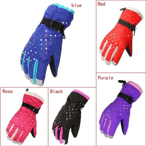 Women Gloves Mittens Winter Windproof Waterproof Thicken Warm Outdoor Sports Riding Ski Snowboard Comfortable Gloves Mittens