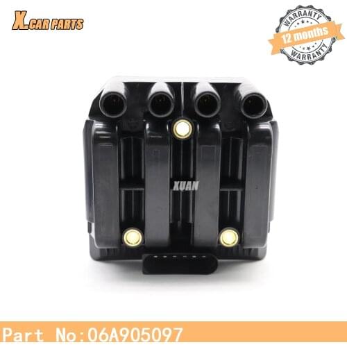 06A905097 Auto Ignition Coil Pack FOR SKODA OCTAVIA Volkswagen BORA CADDY GOLF NEW BEETLE TOURAN Beetle Je tta 06A905104