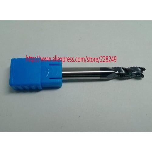 1pc D6*15*D6*50 HRC60 3 Flutes Tungsten Solide Carbide Roughing End Mills For CNC Milling Tools