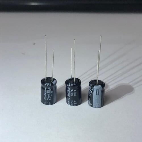 10PCS New and Original Rubycon 25V470UF 8X11.5MM 470UF 25V PXSeries Standard Made in Japan