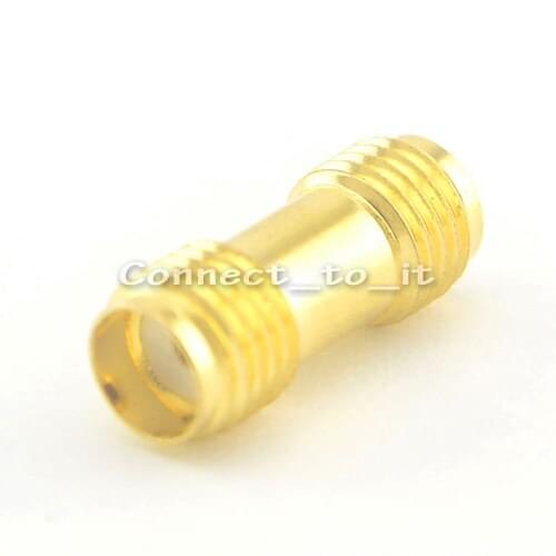 2 Pieces SMA Adapter SMA Female to SMA Female jack Double Straight Adapter RF Connector