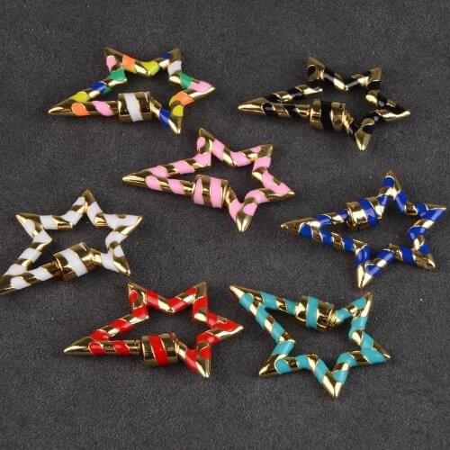 Chanfar DIY Jewellery Making Necklace Accessories Fashion Lock Hook Spiral Clasps Popular Hanging Chain Pendants for Jewelry