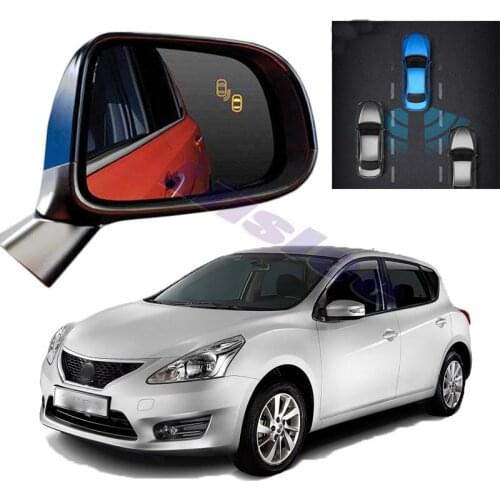 Car BSM BSD BSA Radar Warning Safety Driving Alert Mirror Detection Sensor For Nissan Tiida Facelift later C12 2016 2017 2018