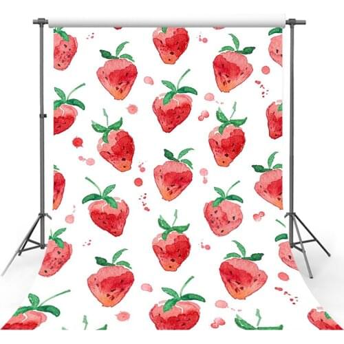 Avezano Strawberry Baby Shower Birthday Party Backdrop Fruit Poster Photography Background Fond Studio Photozone Photocall Decor