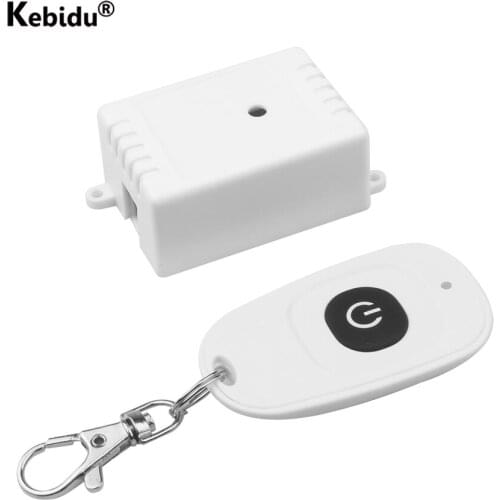 Kebidu Wireless 433Mhz remote switch AC 220V 110V 1CH relay Receiver Remote Control Module RF Transmitter For smart home